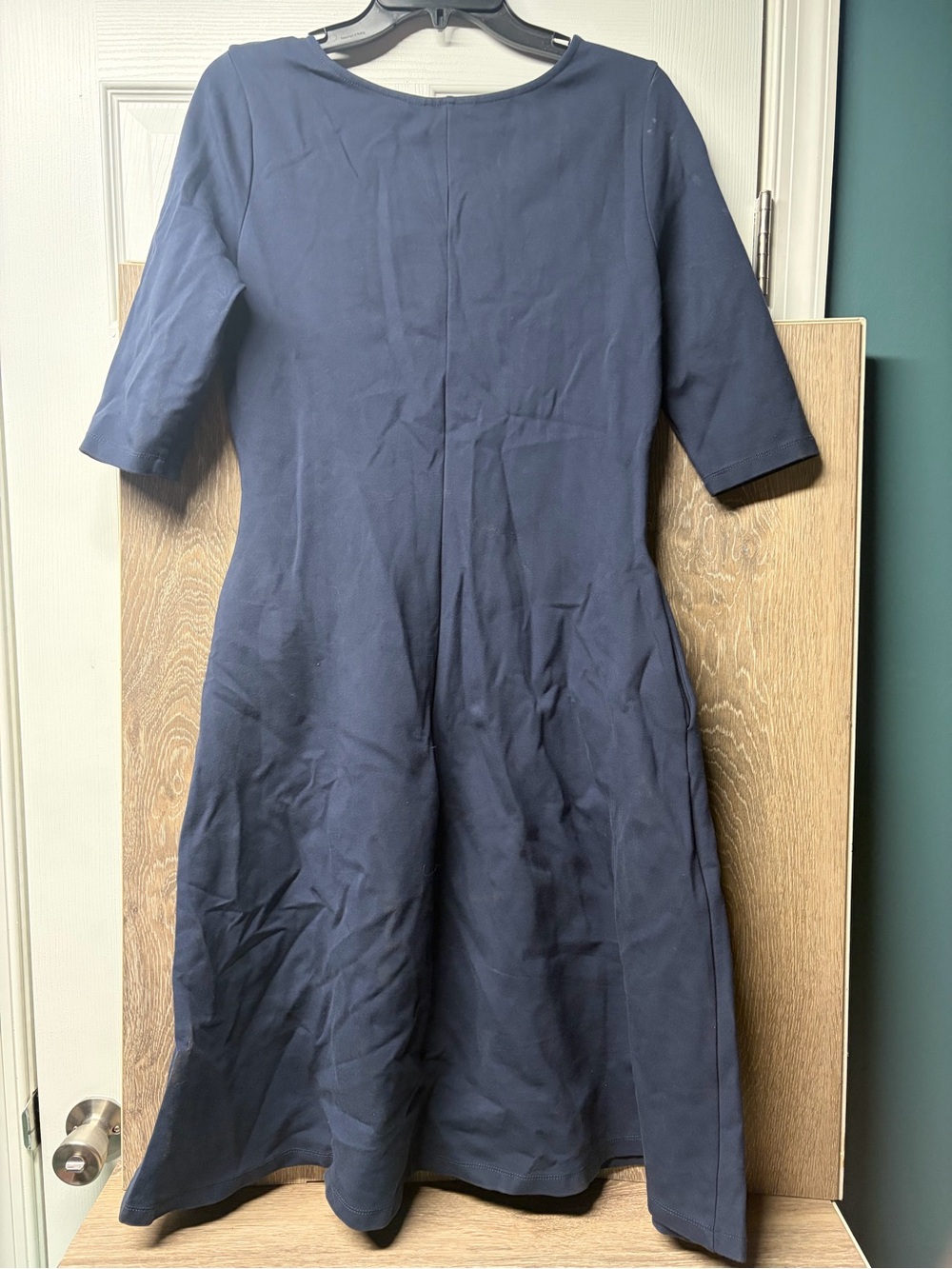 Betabrand Navy A-Line Dress